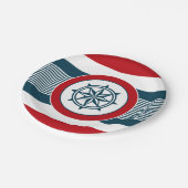 Nautisch ontwerp papieren bordje (Gekanteld)