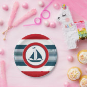 Nautisch ontwerp papieren bordje (Feest)