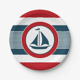 Nautisch ontwerp papieren bordje