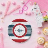 Nautisch ontwerp papieren bordje (Feest)