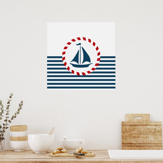 Nautisch ontwerp poster (Keuken)