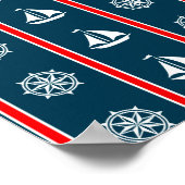 Nautisch ontwerp poster (Hoek)
