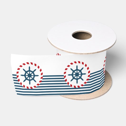 Nautisch ontwerp satijnen lint (Spoel)