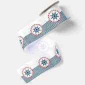 Nautisch ontwerp satijnen lint (Achterkant)