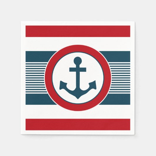 Nautisch ontwerp servet (Voorkant)