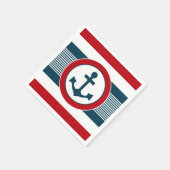 Nautisch ontwerp servet (Hoek)