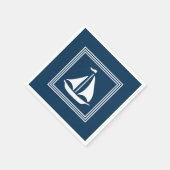 Nautisch ontwerp servet (Hoek)