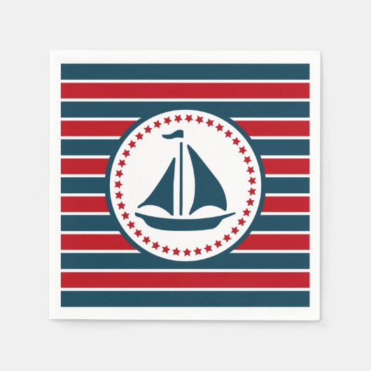 Nautisch ontwerp servet (Voorkant)