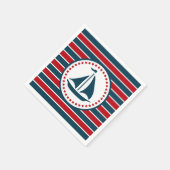 Nautisch ontwerp servet (Hoek)