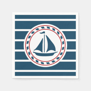 Nautisch ontwerp servet