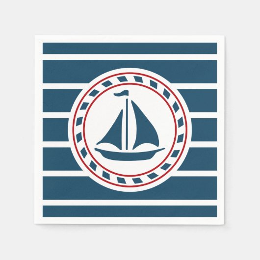 Nautisch ontwerp servet (Voorkant)