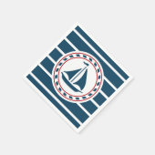 Nautisch ontwerp servet (Hoek)