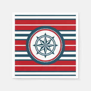 Nautisch ontwerp servet