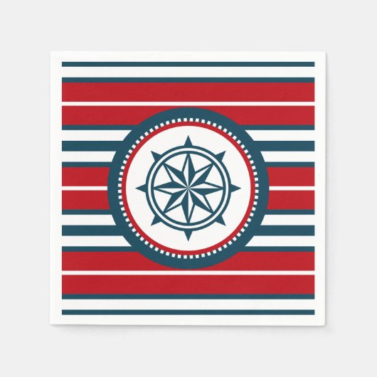 Nautisch ontwerp servet (Voorkant)