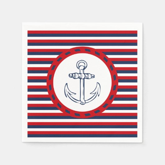 Nautisch ontwerp servet (Voorkant)
