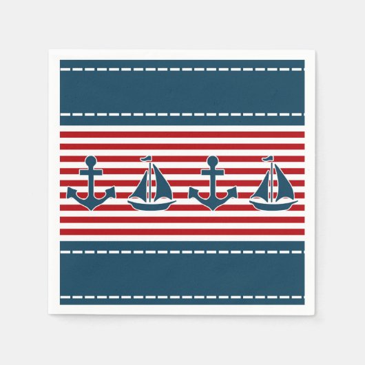 Nautisch ontwerp servet (Voorkant)