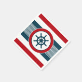 Nautisch ontwerp servet (Hoek)