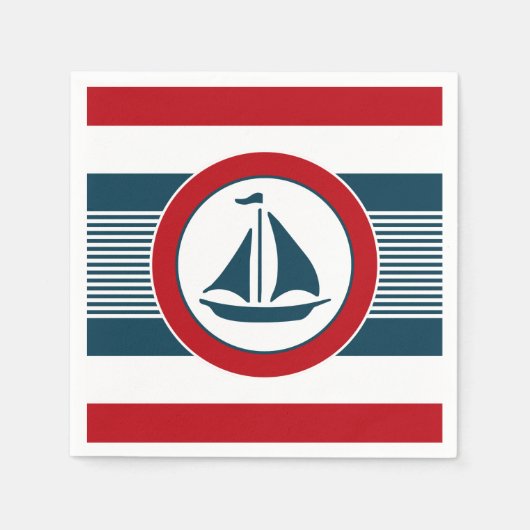 Nautisch ontwerp servetten (Voorkant)