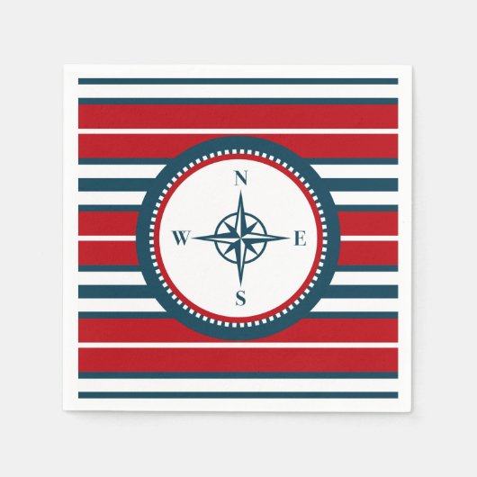 Nautisch ontwerp servetten (Voorkant)