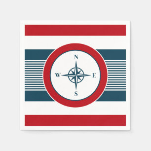 Nautisch ontwerp servetten