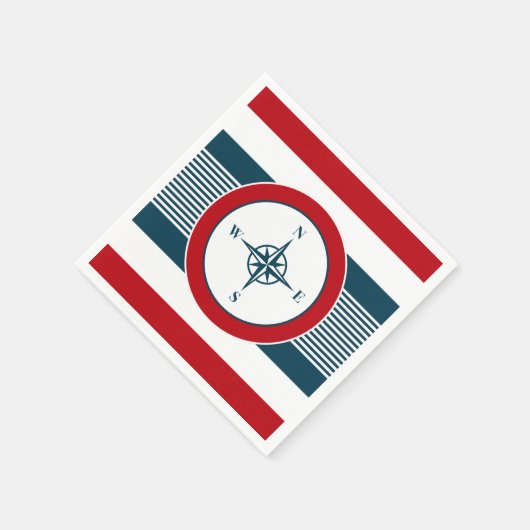 Nautisch ontwerp servetten (Hoek)