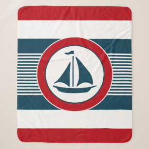 Nautisch ontwerp sherpa deken