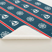Nautisch ontwerp sherpa deken (3/4)