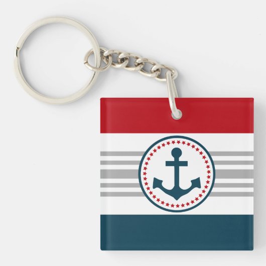 Nautisch ontwerp sleutelhanger (voorkant)