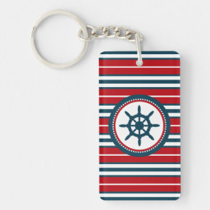 Nautisch ontwerp sleutelhanger