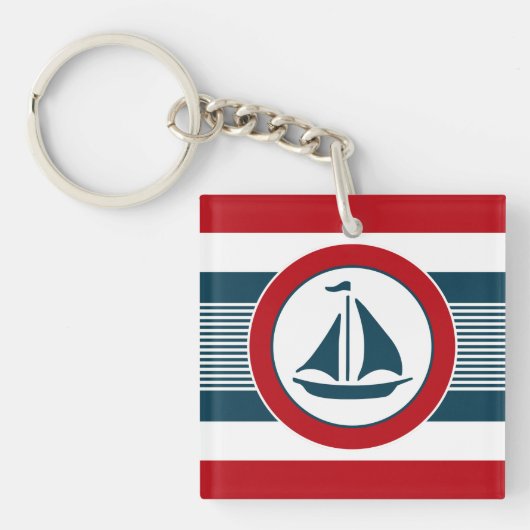 Nautisch ontwerp sleutelhanger (voorkant)