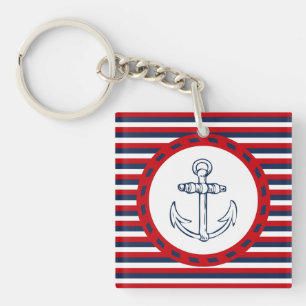 Nautisch ontwerp sleutelhanger