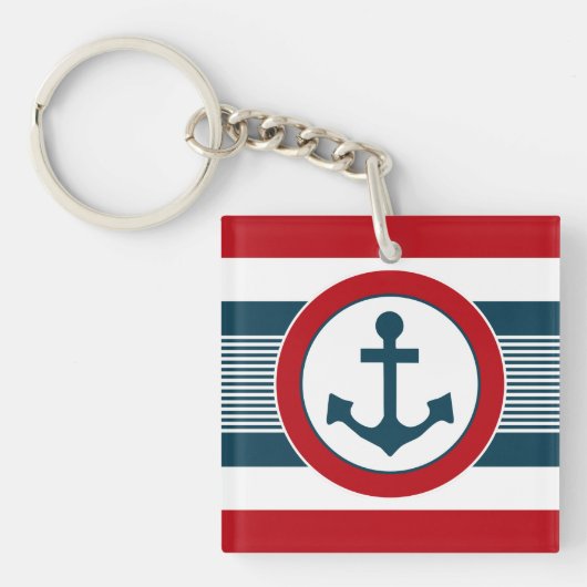 Nautisch ontwerp sleutelhanger (voorkant)