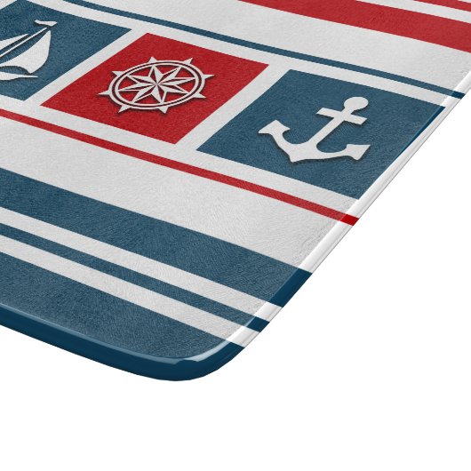 Nautisch ontwerp snijplank (Hoek)
