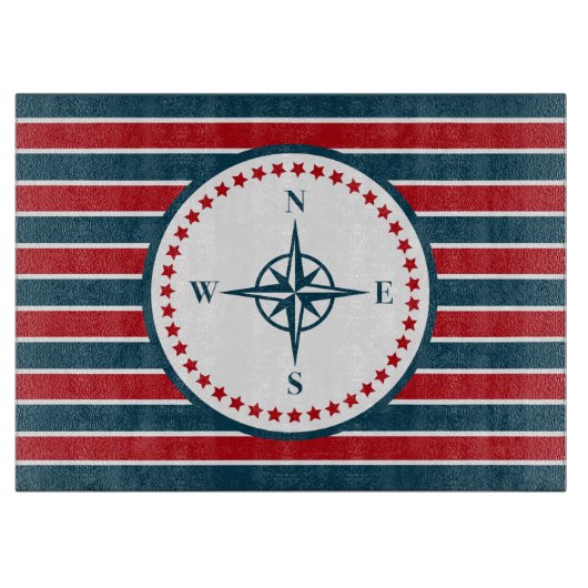 Nautisch ontwerp snijplank (Voorkant)