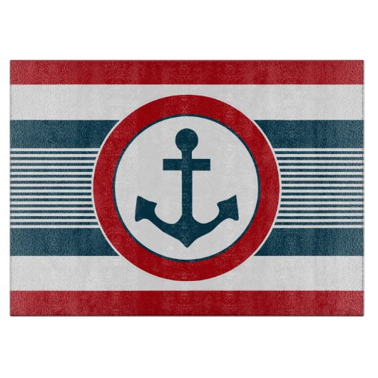 Nautisch ontwerp snijplank (Voorkant)