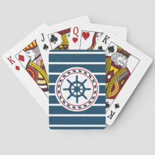 Nautisch ontwerp speelkaarten