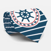 Nautisch ontwerp stropdas (Opgerold)