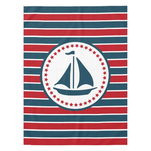 Nautisch ontwerp tafelkleed (Voorkant)