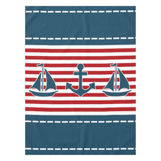 Nautisch ontwerp tafelkleed (Voorkant)