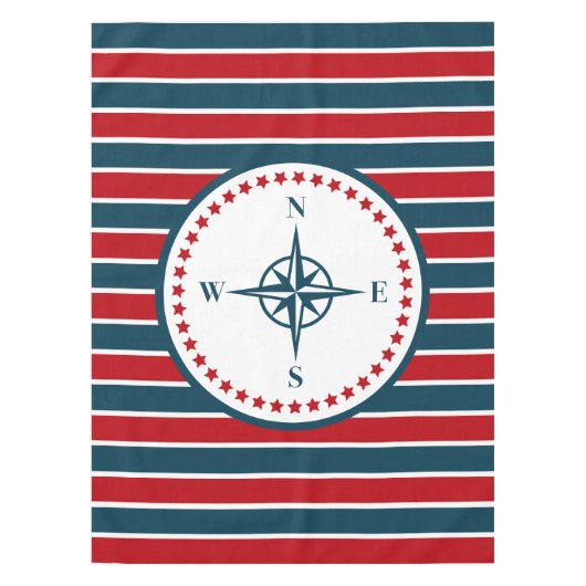 Nautisch ontwerp tafelkleed (Voorkant)