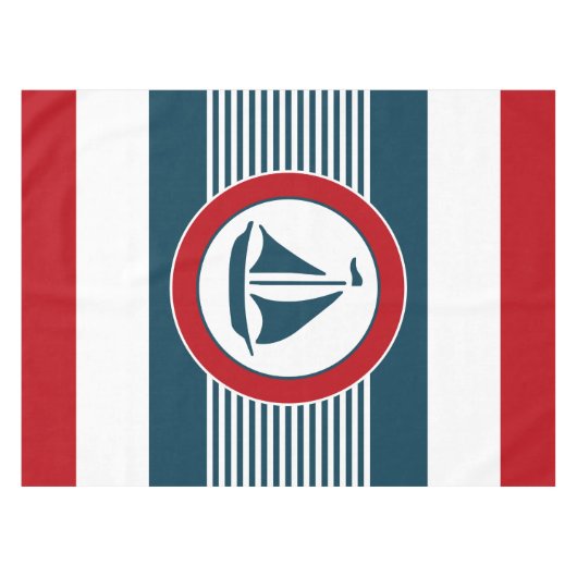 Nautisch ontwerp tafelkleed (Voorkant (Horizontaal))