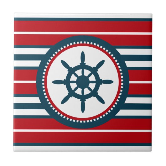 Nautisch ontwerp tegeltje (Voorkant)