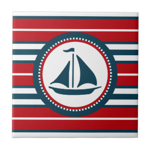 Nautisch ontwerp tegeltje