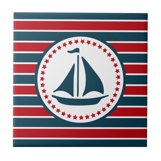 Nautisch ontwerp tegeltje (Voorkant)