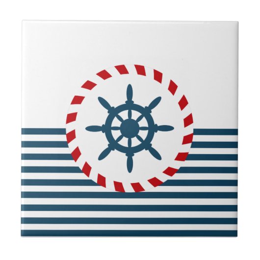Nautisch ontwerp tegeltje (Voorkant)