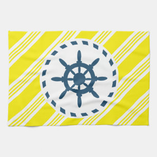Nautisch ontwerp theedoek