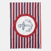 Nautisch ontwerp theedoek (Verticaal)
