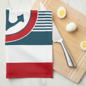 Nautisch ontwerp theedoek (Quarter Fold)