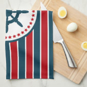 Nautisch ontwerp theedoek (Quarter Fold)