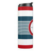 Nautisch ontwerp thermosbeker (Gedraaid links)
